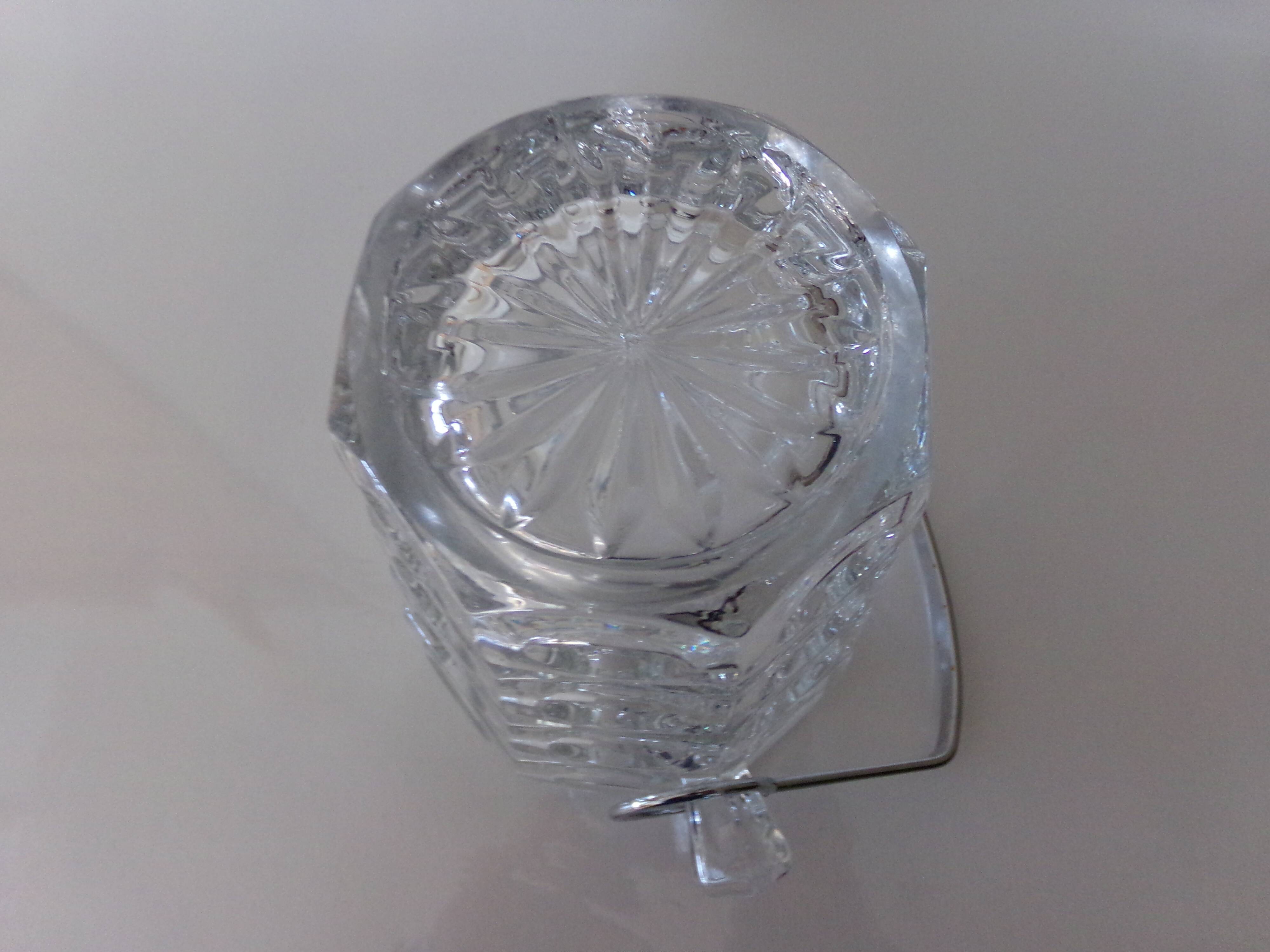 Seau à glace en verre vintage