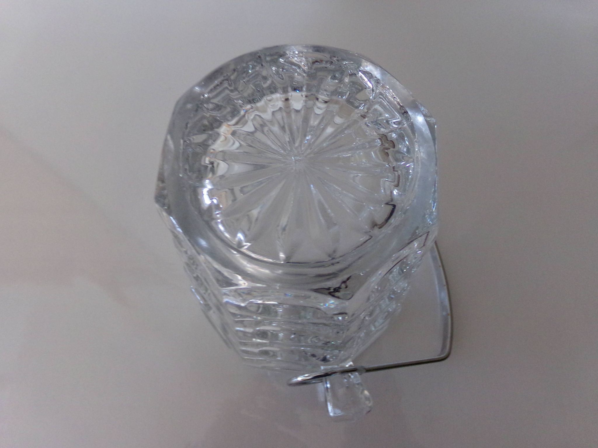 vintage glass ice bucket