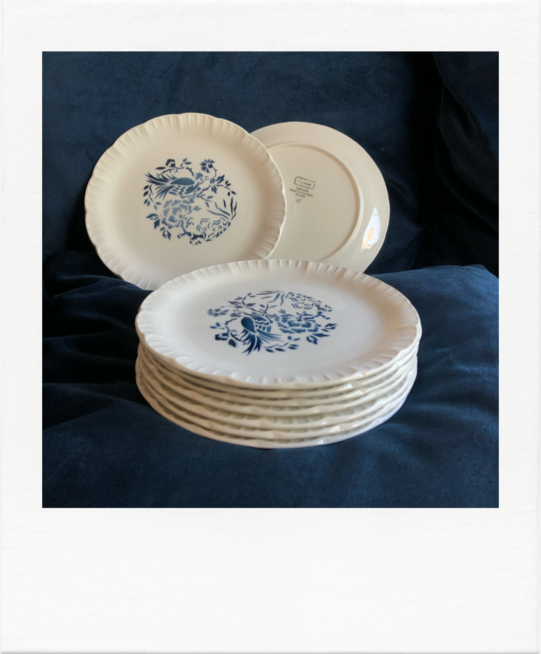 Dessert plates Digoin Sarreguemines x 9