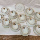 Coffee service, art porcelain, Limoges 1970