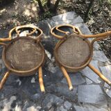 Paire de chaises bistrot cannées Thonet