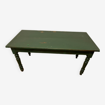 Green patina table