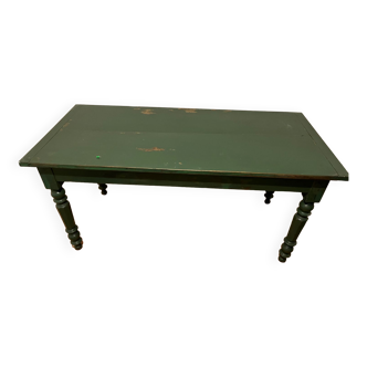 Green patina table