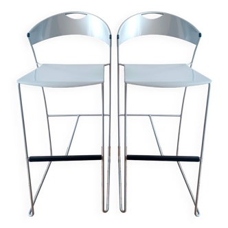 2 tabourets de bar, modèle Juliette par Cerruti Baleri
