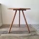 Tripod side table / end table in solid wood