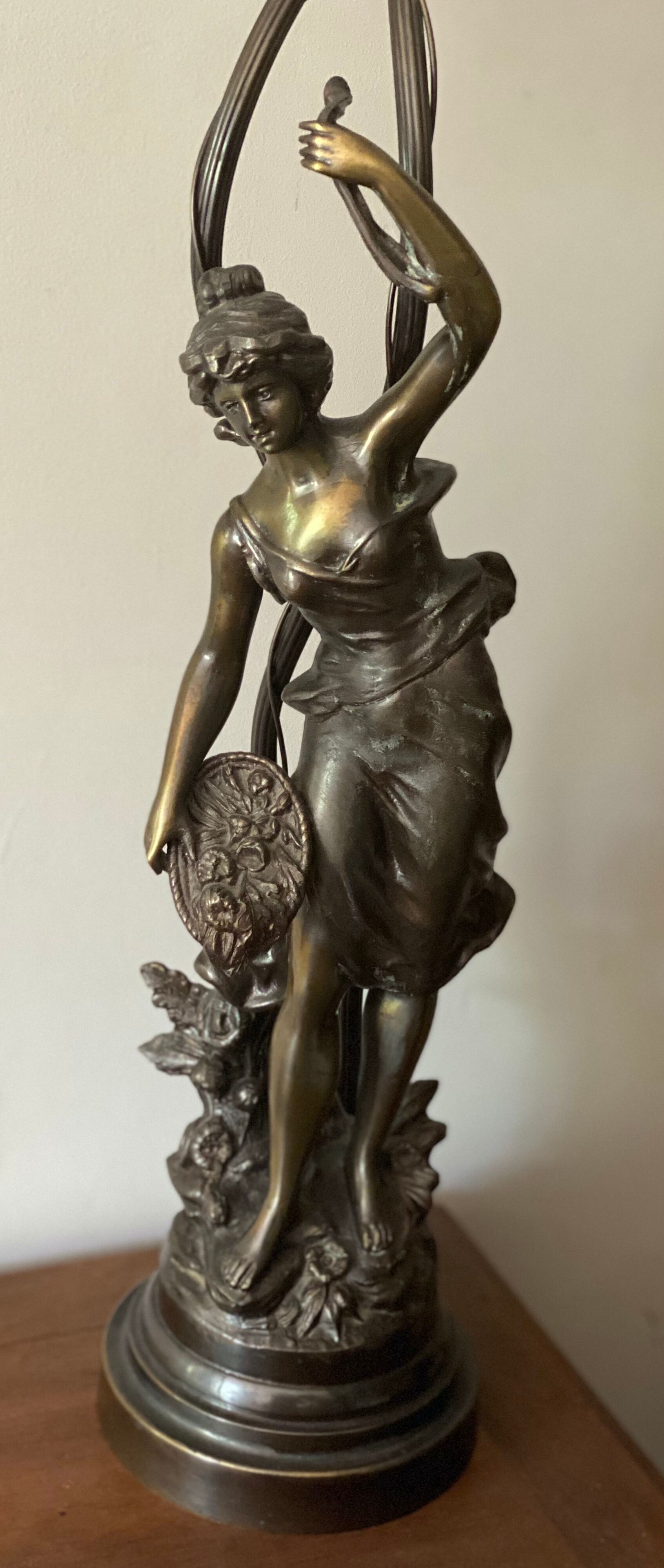 Accolay - Lampe de table - Fleurs - Céramique