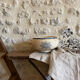 Fruit bowl in Creil and Montereau ironstone, Guirlande model.
