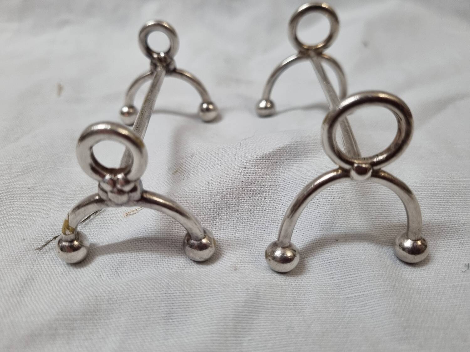 6 silver Christofle knife holders