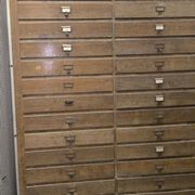 Large workshop cabinet with drawers – antique workshop / hardware / No. 2
