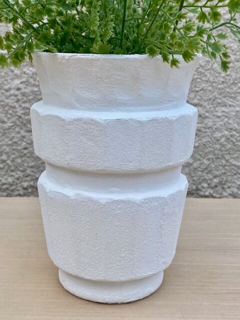 Art Deco white vase