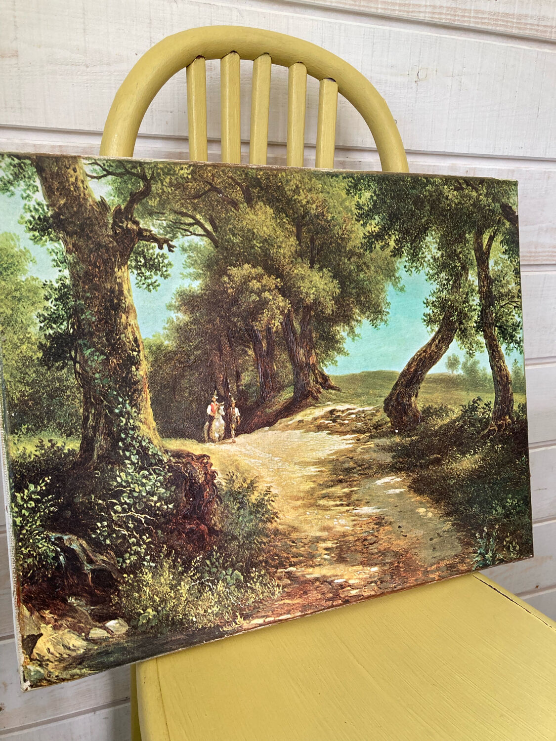 Landscape and horses table