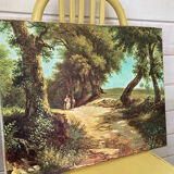 Landscape and horses table