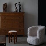 Antique Danish oak commode, made at the end of the 18th century, Louis XVI.