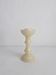 Vintage alabaster-style resin candlestick holder