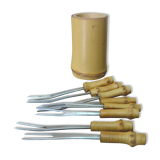 Door aperitif spades bamboo sleeves 60s 70s