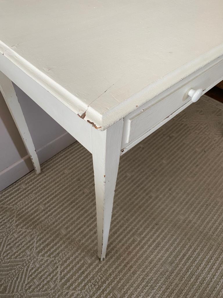 Vintage wooden console desk