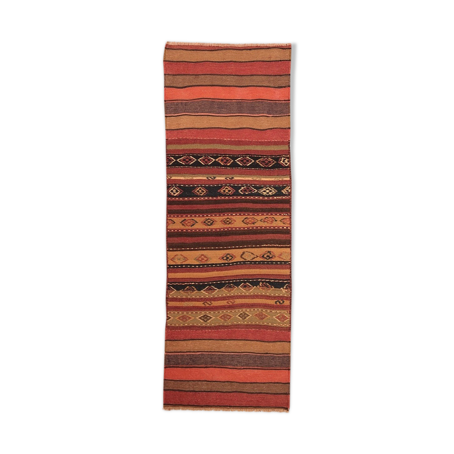 tapis kilim persan shahsavan 167 x 58 cm