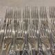 12 silver-plated dessert forks by Christofle Marly, 18.8cm