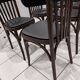 Set of 6 bistro chairs from the 1970s