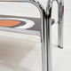 Coffee table of the 60s - 70s in ceramic, chrome and glass