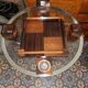 Necessary modernist smoker in rosewood and art deco macassar