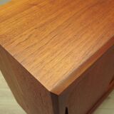 Buffet haut en teck, design danois, années 1970, fabrication : Danemark