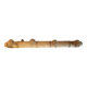 Wall coat rack with 4 hooks in raw wood