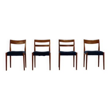 Mid-Century Modern Swedish Teak Dining Chairs by Nils Jonsson for Troeds,