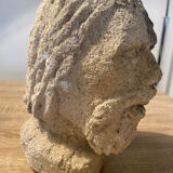 Old stone head