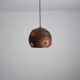 Grand lampadaire brutaliste en cuivre / verre de Peill & Putzler.