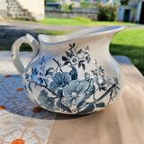 Bathroom pitcher blue floral decoration - Tierra del Fuego de Grigny