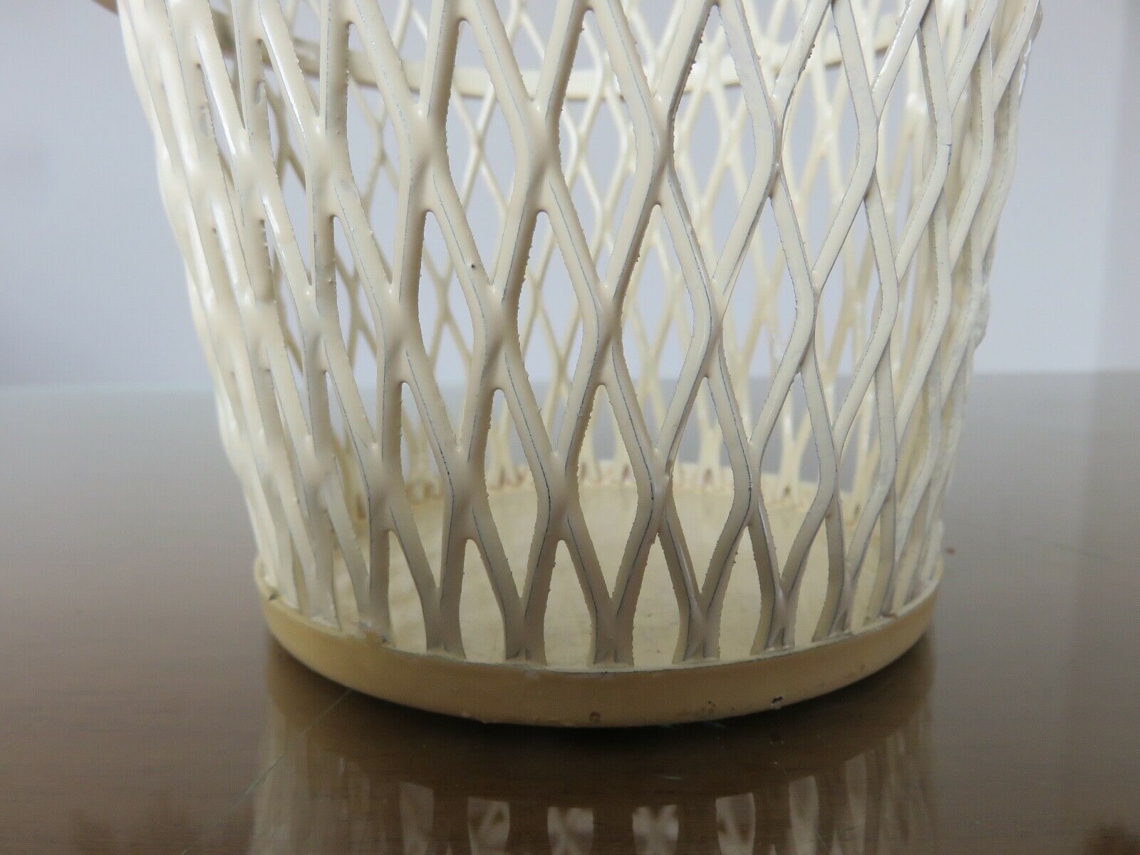 Mathieu Mategot pot cover in expanded metal from the 1950s