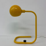 Mid-century design yellow tubular table lamp, 1970’s