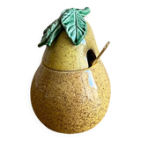 Pot à confiture barbotine en forme de poire