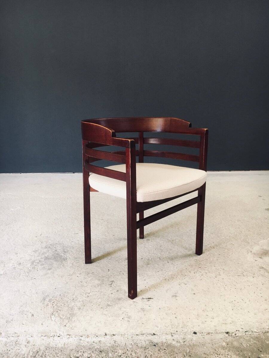 Mid-Century Modern Curved Dining Chairs, Italy, 1970s, Set of 6