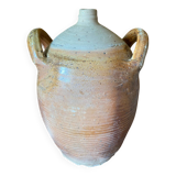 Stoneware vase with handles
