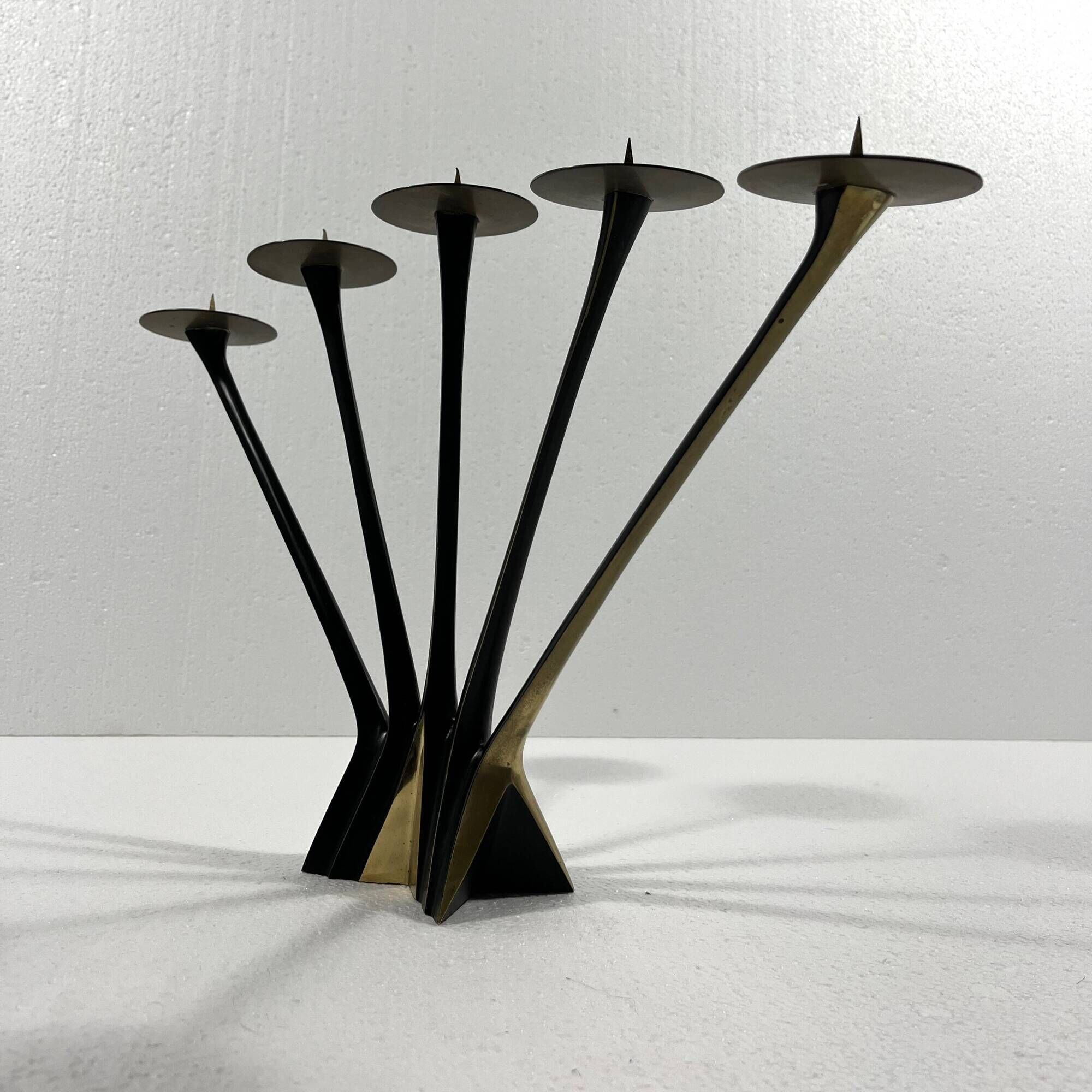 Large bronze candle holder by Klaus Ullrich 1950's