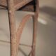 Paire de chaises en acier et tôle rivetée, vers 1920