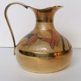 Vase en laiton émaillé