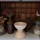 2 bowls Digoin Sarreguemines pink beige