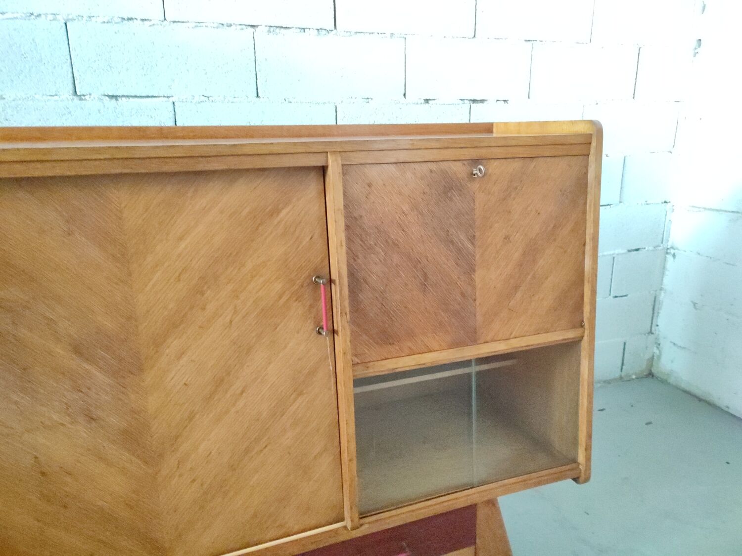 Enfilade buffet foot vintage compass