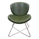 Chaise - chauffeuse moderne en cuir de la marque Pledge