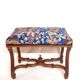 Colorful Louis XIV Style Bench with Sheep Bone Base