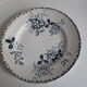 Lot de 4 assiettes plates modèle Acacia faïence de Saint-Amand