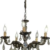 5-light crystal chandelier