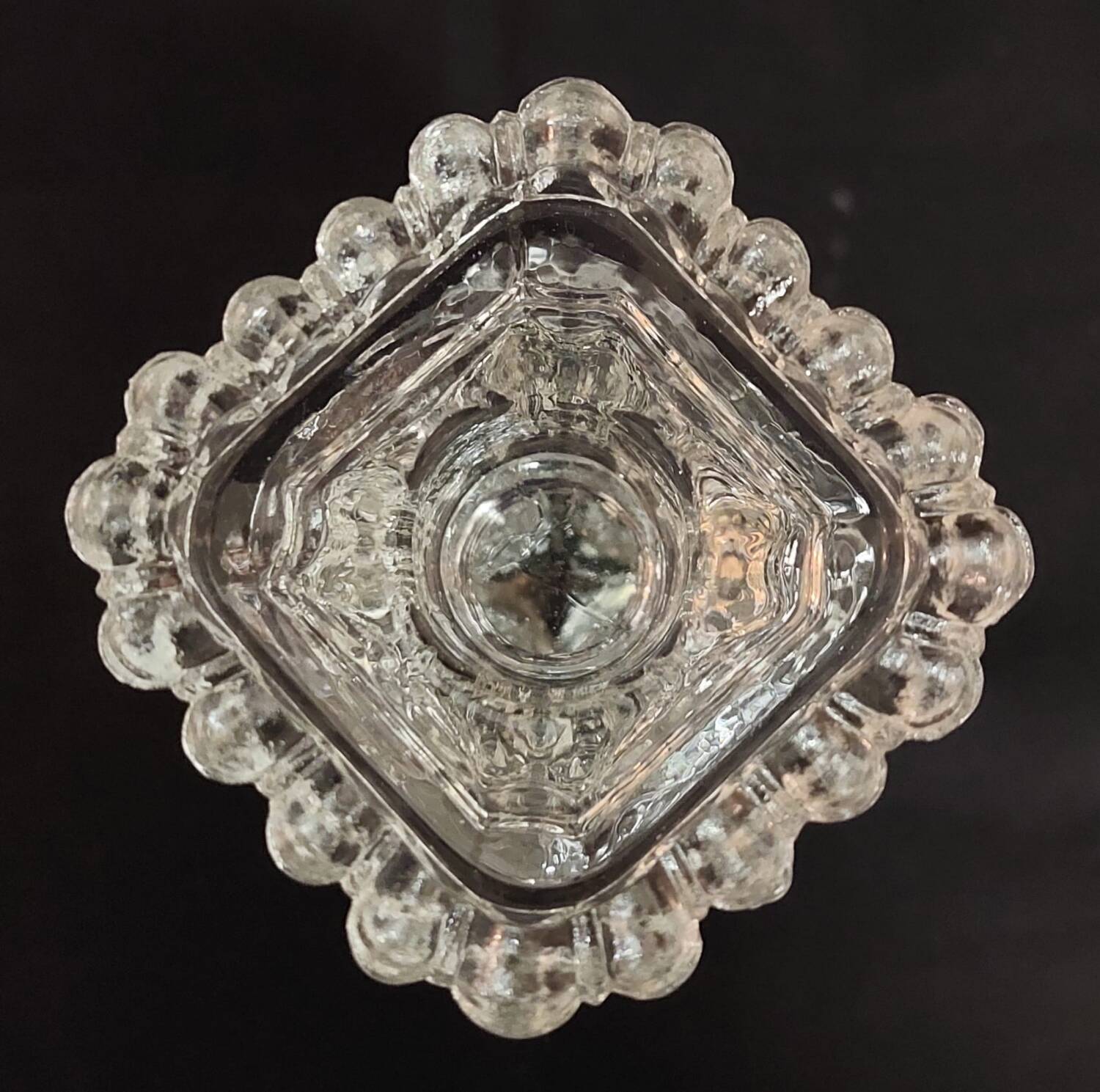 Bougeoir Ancien en Verre