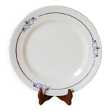 Plat en terre de fer Salins Charbonnier modèle Rrégastel début XXème