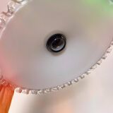 Suspension opaline cordon chanvre upcyclée