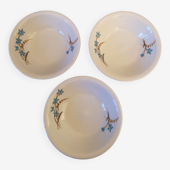 Trois petits bols vintage en porcelaine signés, coupelles