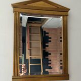 Vintage Deknudt Empire style mirror in gilded wood